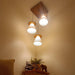 Buy Hanging Lights - Propel Brown Wooden Cluster Hanging Light by Symplify on IKIRU online store