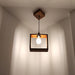 Buy Hanging Lights - Quattro Brown Wooden Single Hanging Light by Symplify on IKIRU online store