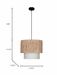 Buy Hanging Lights - Rafia14 Inch Wide Double Drum Pendant Light - by Fos Lighting on IKIRU online store