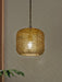 Buy Hanging Lights - Rustic Knitted Mesh Drum Pendant Light | Golden Hanging Lamp For Living Room by Fos Lighting on IKIRU online store
