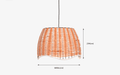 Buy Hanging Lights - Sinu Weaved Red & White Hanging Lamp | Decorative Pendant Light For Home by Orange Tree on IKIRU online store