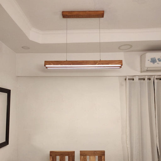 Buy Hanging Lights - Slimline 36 TRIO Wooden LED Hanging Lamp by Symplify on IKIRU online store