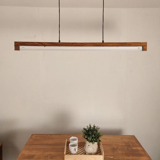 Buy Hanging Lights - Slimline 48 Brown Baton LED Hanging Lamp by Symplify on IKIRU online store