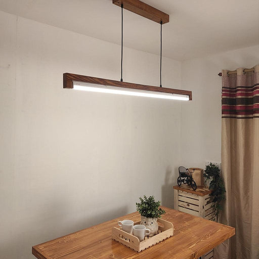 Buy Hanging Lights - Slimline 48 Brown Baton LED Hanging Lamp by Symplify on IKIRU online store