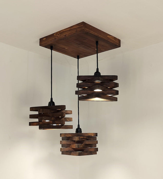 Buy Hanging Lights - Star Brown Cluster Hanging Light for Dining Room | Pedant Ceiling Lamp by Symplify on IKIRU online store