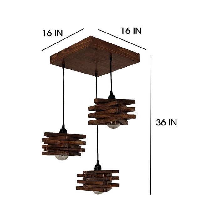 Buy Hanging Lights - Star Brown Cluster Hanging Light for Dining Room | Pedant Ceiling Lamp by Symplify on IKIRU online store