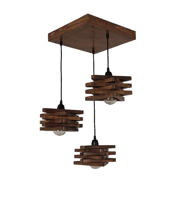 Buy Hanging Lights - Star Brown Cluster Hanging Light for Dining Room | Pedant Ceiling Lamp by Symplify on IKIRU online store