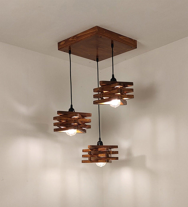 Buy Hanging Lights - Star Brown Cluster Hanging Light for Dining Room | Pedant Ceiling Lamp by Symplify on IKIRU online store