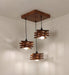 Buy Hanging Lights - Star Brown Cluster Hanging Light for Dining Room | Pedant Ceiling Lamp by Symplify on IKIRU online store