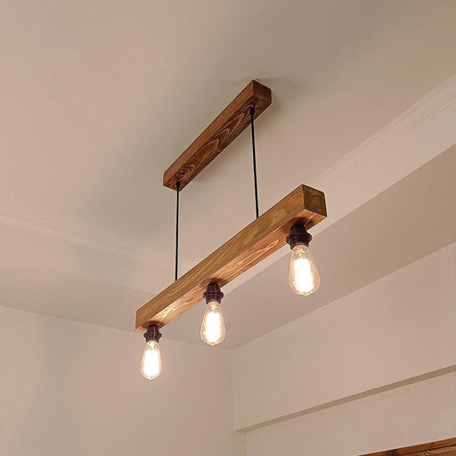 Buy Hanging Lights - Tavern Brown Wooden Series Hanging Light by Symplify on IKIRU online store