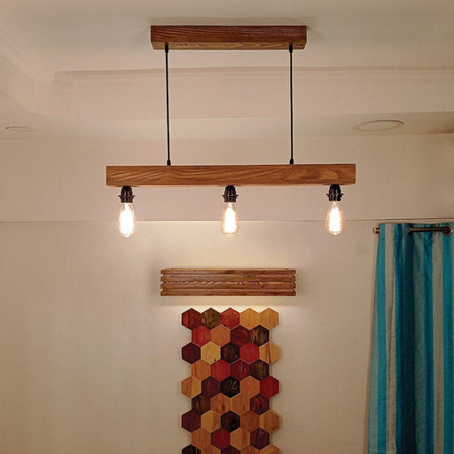 Buy Hanging Lights - Tavern Brown Wooden Series Hanging Light by Symplify on IKIRU online store