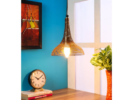 Buy Hanging Lights - The Shimmering Funnel Pendant Light | Hanging Lights for Home by De Maison Decor on IKIRU online store