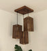 Buy Hanging Lights - Trikona Cluster Hanging Light | Wooden Pendant Lamps by Symplify on IKIRU online store