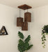 Buy Hanging Lights - Trikona Cluster Hanging Light | Wooden Pendant Lamps by Symplify on IKIRU online store