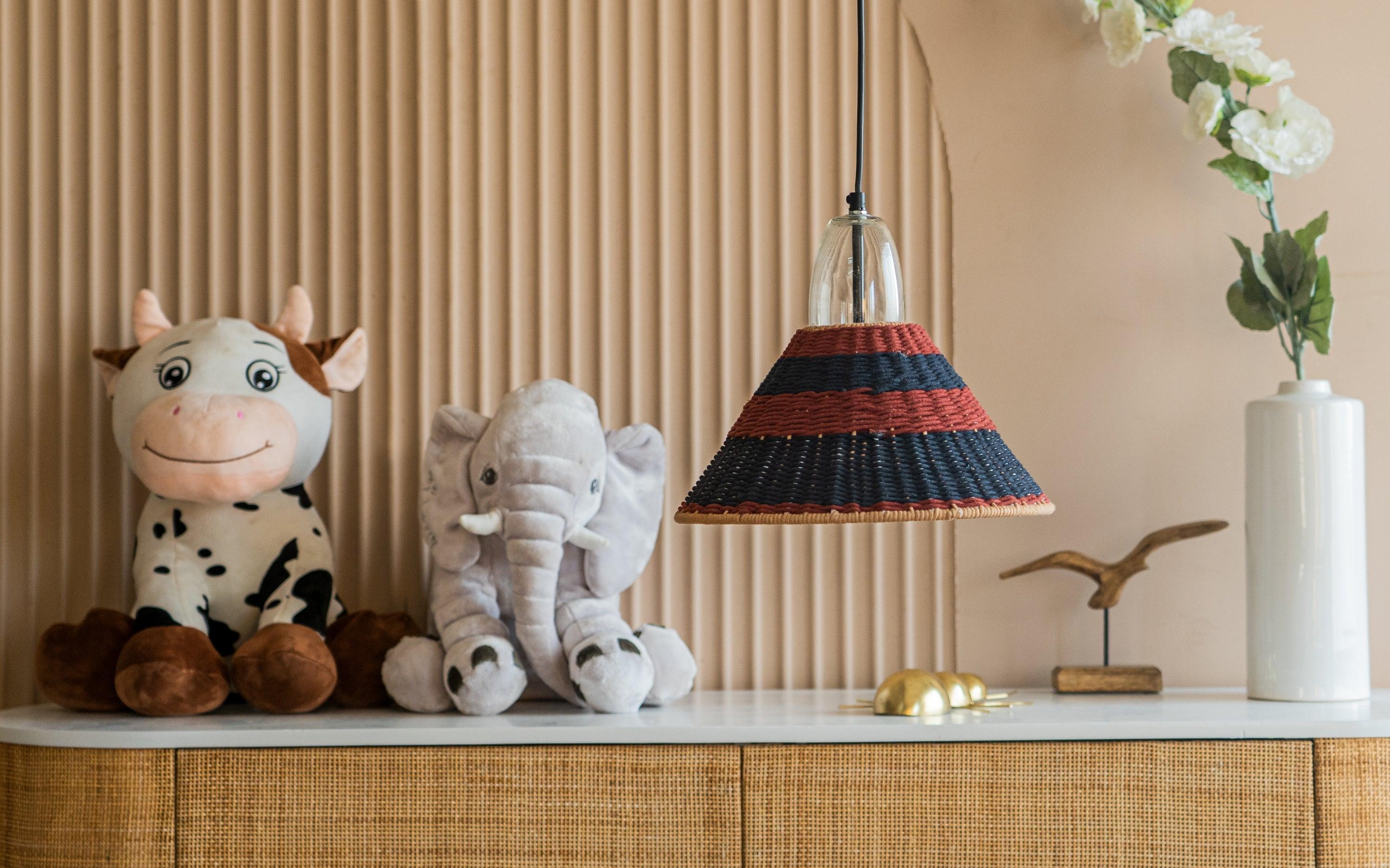 Buy Hanging Lights - Vasta Colorful Cotton Thread Pendant Hanging Lamp For Living Room & Home by Orange Tree on IKIRU online store