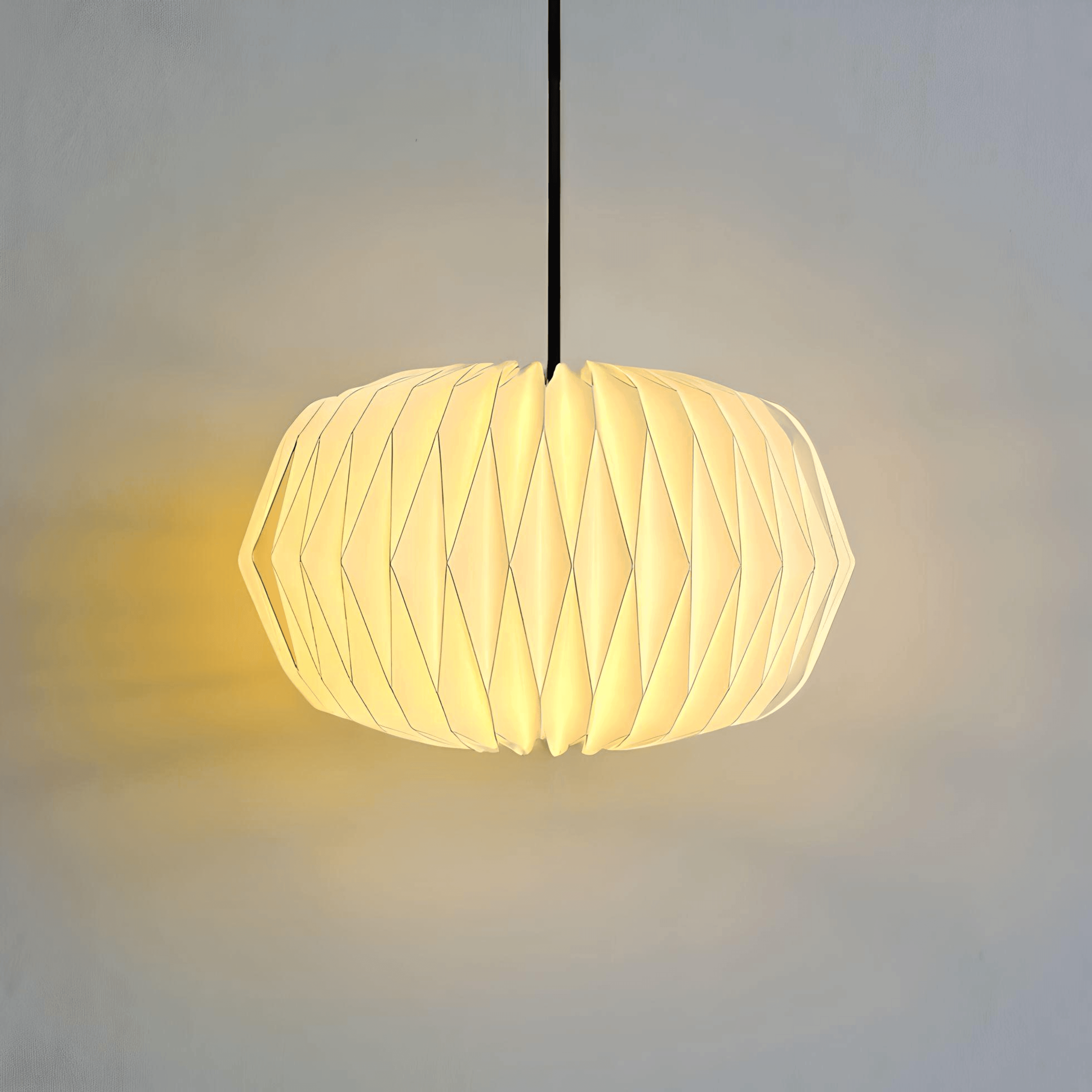 Buy Hanging Lights - Velocity Origami Ceiling Hanging Light | Foldable Paper Lantern Light by Fig on IKIRU online store