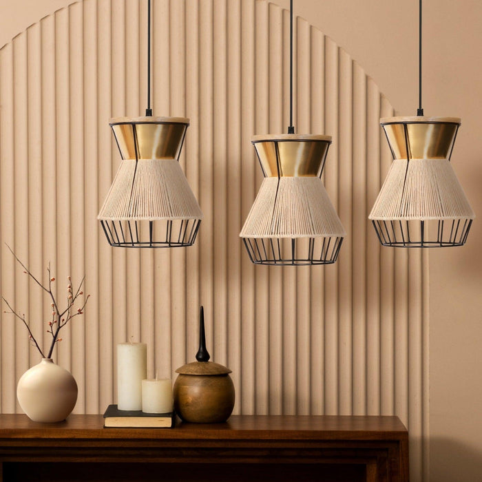Buy Hanging Lights - Waldo Stylish Hanging Lamp Cluster Of 3 | Decorative Ceiling Lights For Living Room & Home Decor by Orange Tree on IKIRU online store