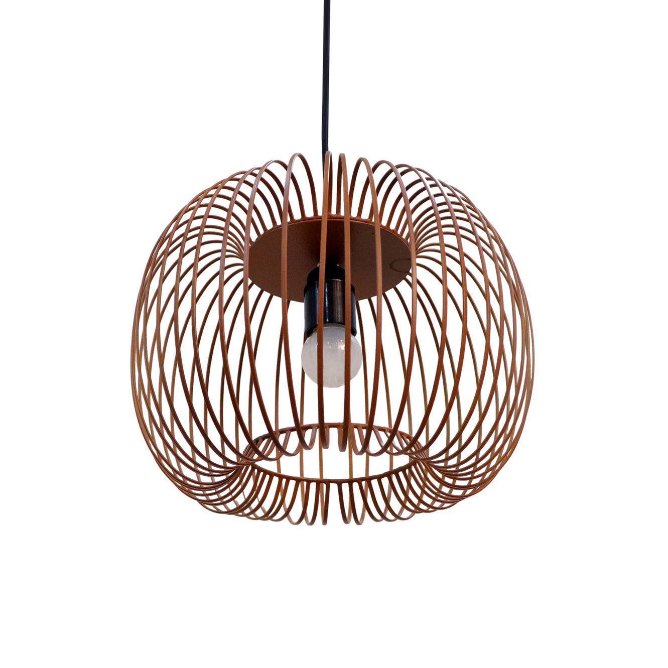 Buy Hanging Lights - Zura Bubble Pressed Brown Coated Iron Hanging Lamp | Pendant Light For Home by Home Blitz on IKIRU online store