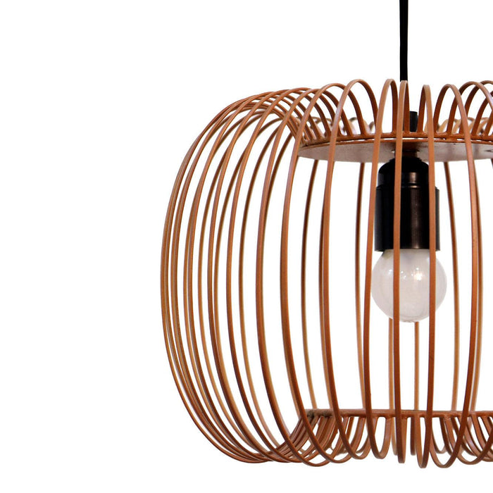 Buy Hanging Lights - Zura Bubble Pressed Brown Coated Iron Hanging Lamp | Pendant Light For Home by Home Blitz on IKIRU online store