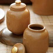 Buy Jars - Baardez Ceramic Jam Jars Set Of 2 | Multipurpose Storage Container For Kitchen & Dining Table by Courtyard on IKIRU online store