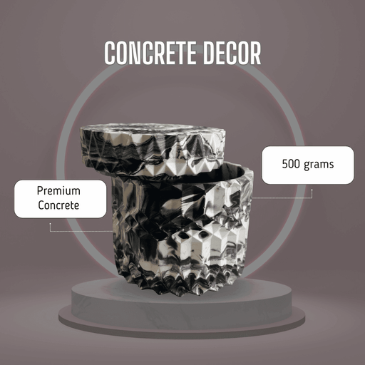 Buy Jars - Concrete Geometric Jar with Lid for Home Decor | Shelf Decor Trinket by Atisa on IKIRU online store