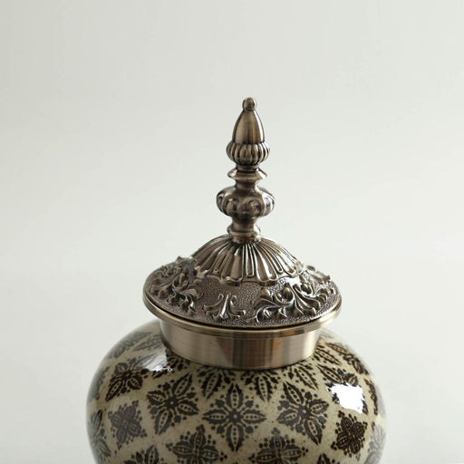 Buy Jars - Halcyon Vintage Porcelain Storage Jar With Lid For Kitchen & Home Decoration by Home4U on IKIRU online store