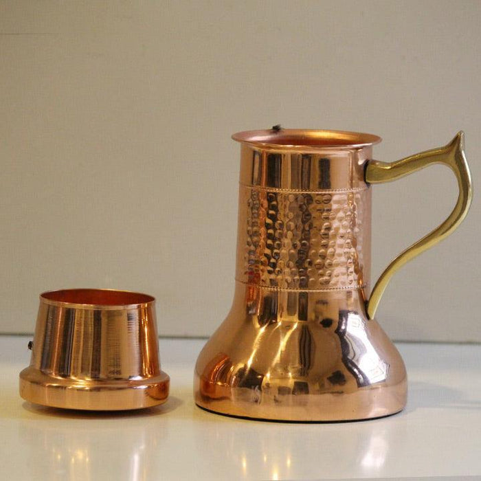 Buy Jugs - Stylish Rounded Copper Jug | Jug Storage Utensils Home & Restaurants by Indian Bartan on IKIRU online store