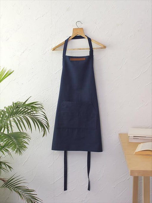 Buy Kitchen Apron - Dark Blue Cotton Landscaper Kitchen Cooking Apron For Kitchenware by House this on IKIRU online store