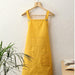 Buy Kitchen Apron - Yellow Cotton Meringues Double Pocket Kitchen Apron For Kitchen Utilities by House this on IKIRU online store