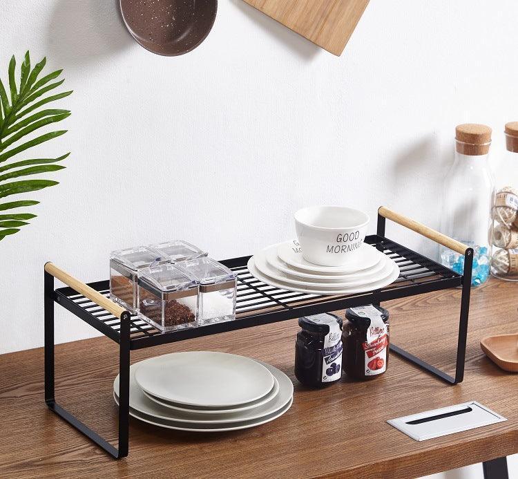 Carbon Steel Countertop Riser Table Rack | Kitchen Storage Stand ...