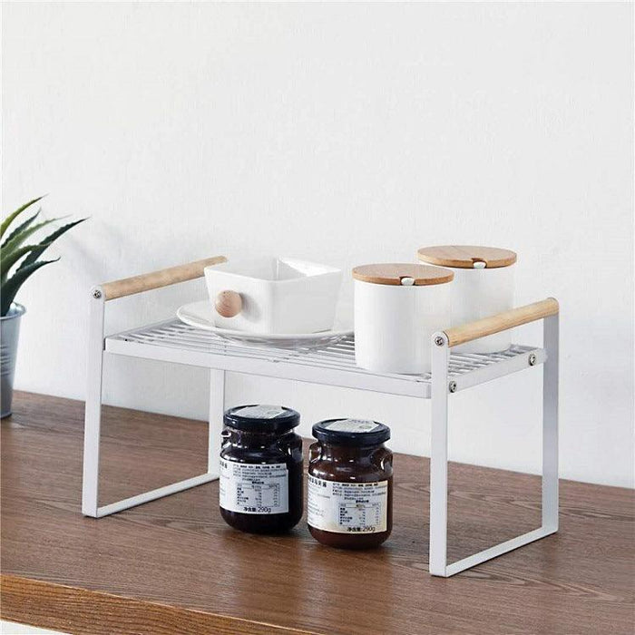 Buy Kitchen Storage & Containers - Carbon Steel Countertop Riser Table Rack | Storage Holder Stand For Home & Kitchen by Arhat Organizers on IKIRU online store