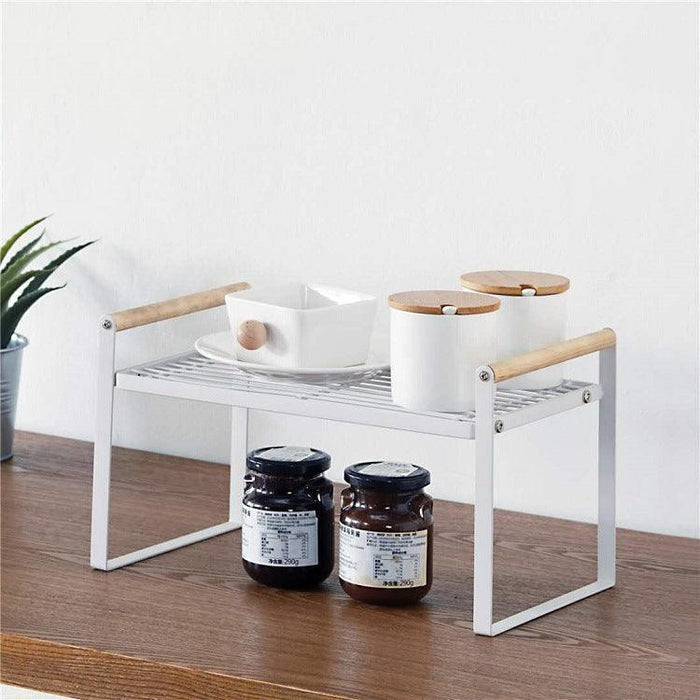 Carbon Steel Countertop Riser Table Rack | Kitchen Storage Stand ...