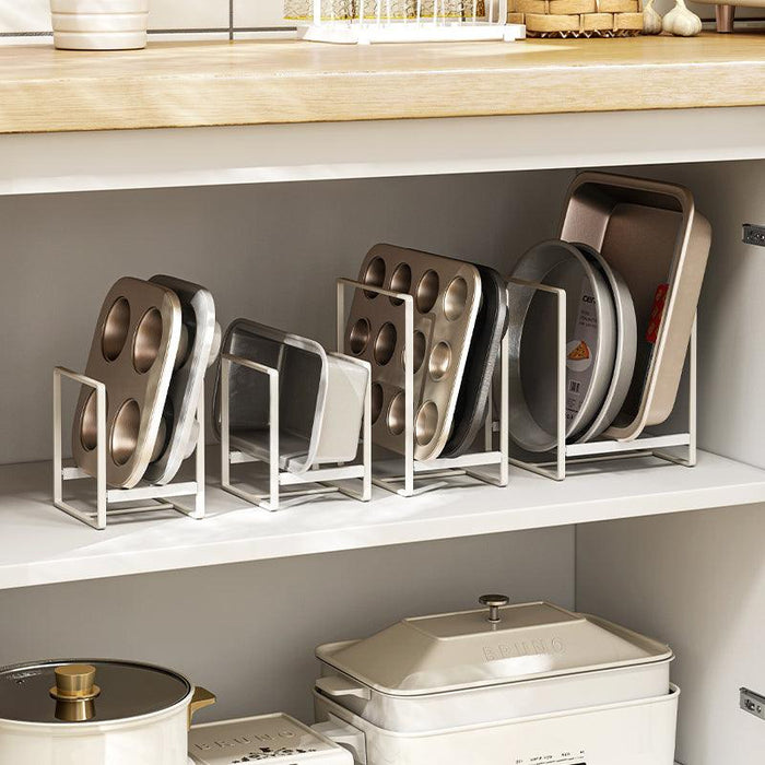 Buy Kitchen storage/organiser - White Steel Plate Stand Rack | Utensils Storage Organizer For Kitchen & Home by Arhat Organizers on IKIRU online store