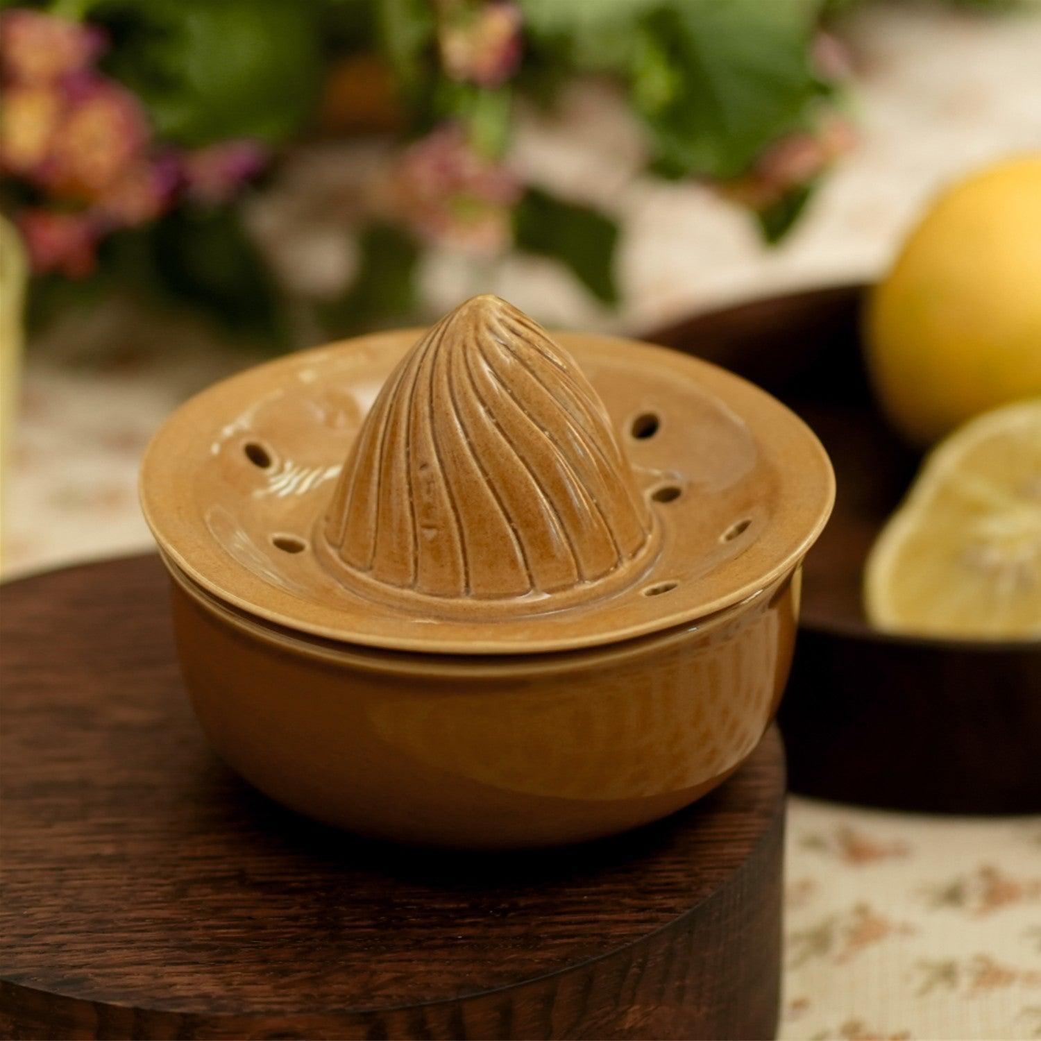 Buy Kitchen Utilities - Barmer Ceramic Yellow Handy Juicer For Home & Office Use by Courtyard on IKIRU online store