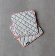 Buy Kitchen Utilities - Basik Blue Pop Pot-Holder For Kitchen | Cotton Potholders by Rayden on IKIRU online store