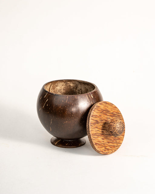 Buy Kitchen Utilities - Coconut Shell Container with Lid by Thenga on IKIRU online store