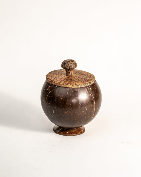 Coconut Shell Container with Lid - IKIRU