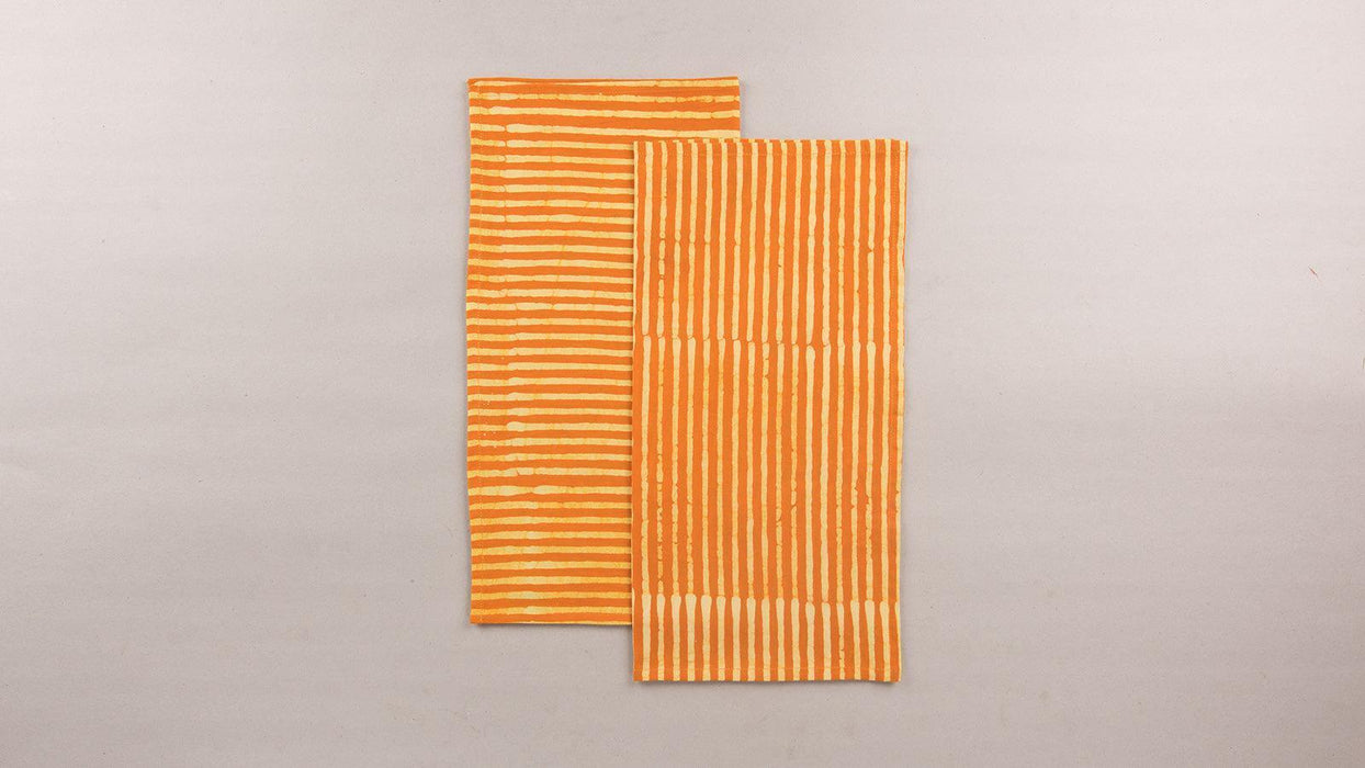 Buy Kitchen Utilities - Cotton Striped Basik Napkin Set Of 6 | Quick Dry Hand Towel For Kitchen Utilities by Rayden on IKIRU online store