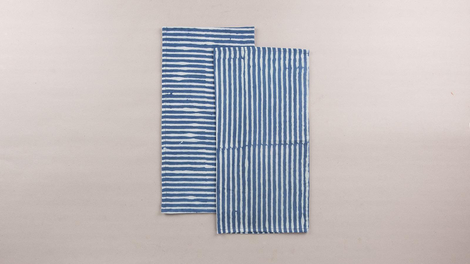 Buy Kitchen Utilities - Cotton Striped Basik Napkin Set Of 6 | Quick Dry Hand Towel For Kitchen Utilities by Rayden on IKIRU online store