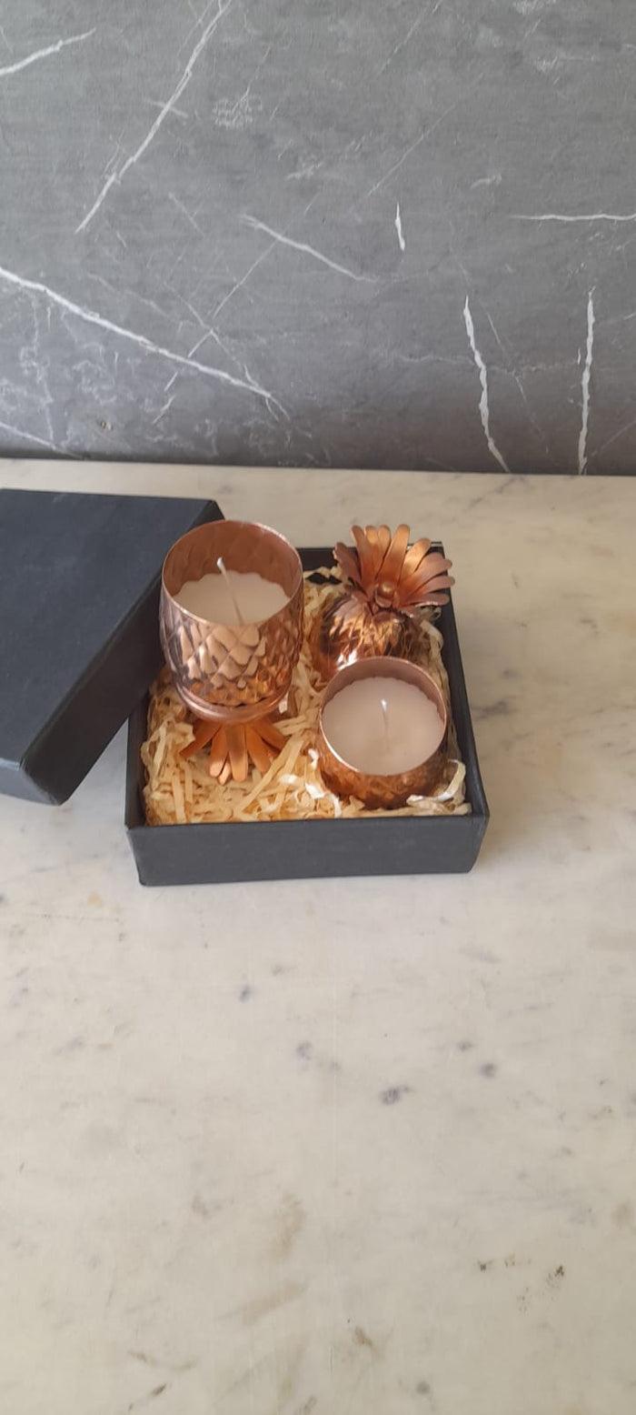 Buy Kitchen Utilities - Pineapple Shaped Jars With Spoons & Wooden Tray | Unique Mukhwas Set For Dining Table & Home by Manor House on IKIRU online store