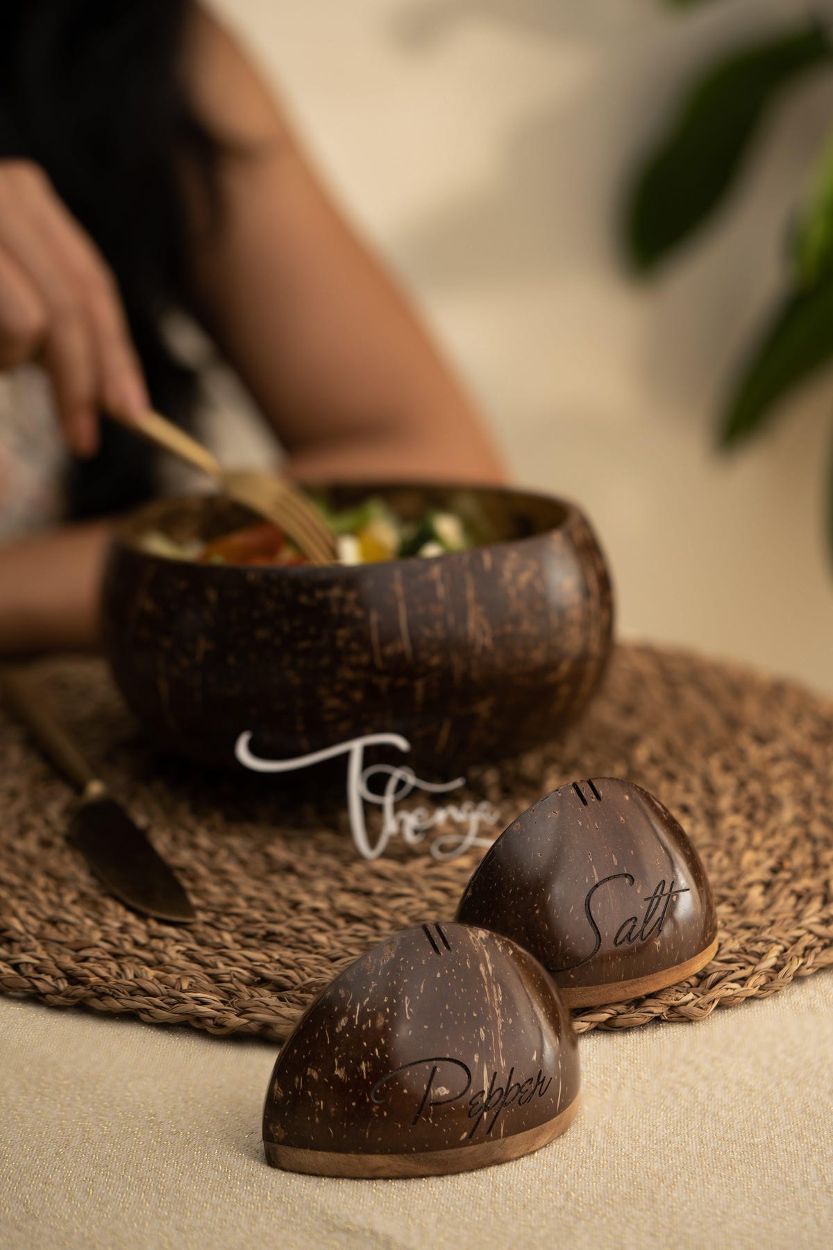 Buy Kitchen Utilities - Salt and Pepper Shakers - Set of 2 by Thenga on IKIRU online store