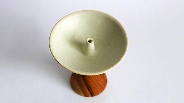 Buy Kitchen Utilities Selective Edition - UT Ceramic & Wood Oil Lamp Stand | Candle Holder For Home Decor by Rayden on IKIRU online store