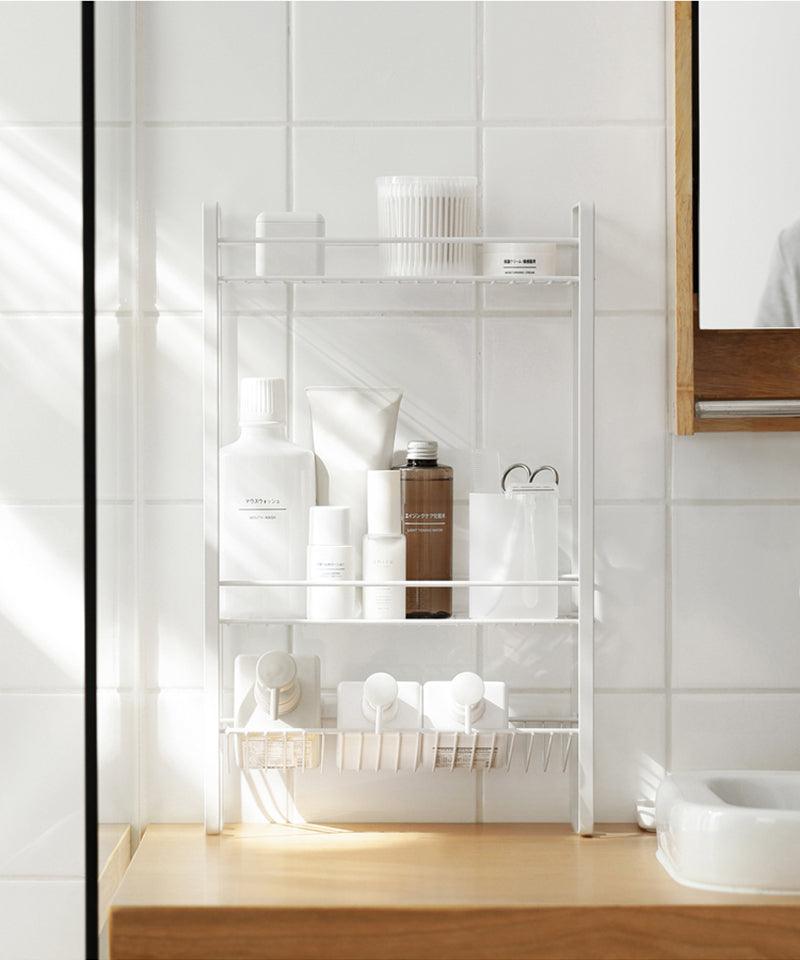 Buy Kitchen Utilities - White Carbon Steel 3 Layer Standing Storage Rack Holder Stand For Home & Kitchen by Arhat Organizers on IKIRU online store