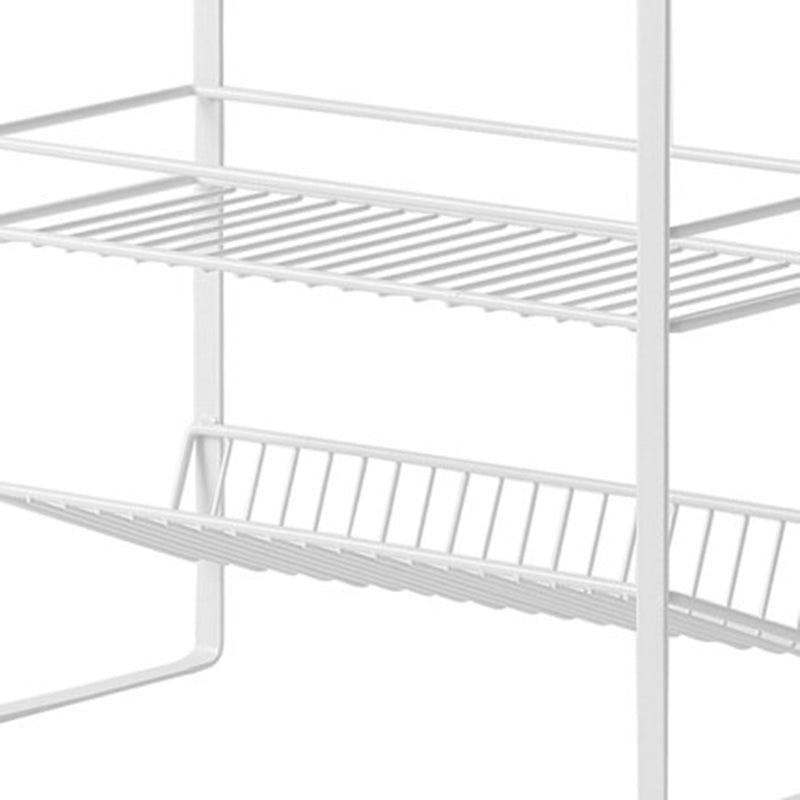 Buy Kitchen Utilities - White Carbon Steel 3 Layer Standing Storage Rack Holder Stand For Home & Kitchen by Arhat Organizers on IKIRU online store