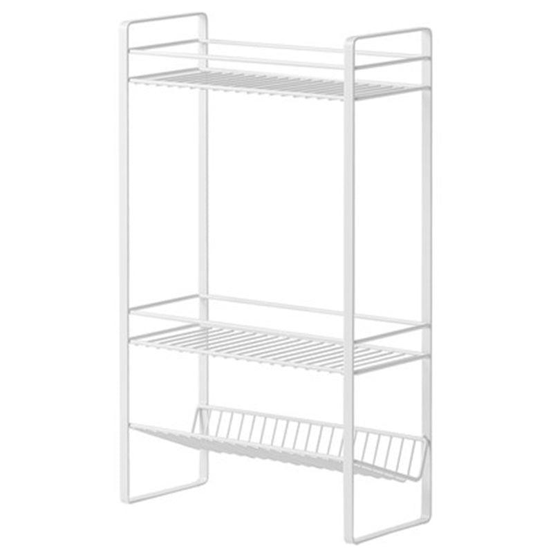 Buy Kitchen Utilities - White Carbon Steel 3 Layer Standing Storage Rack Holder Stand For Home & Kitchen by Arhat Organizers on IKIRU online store