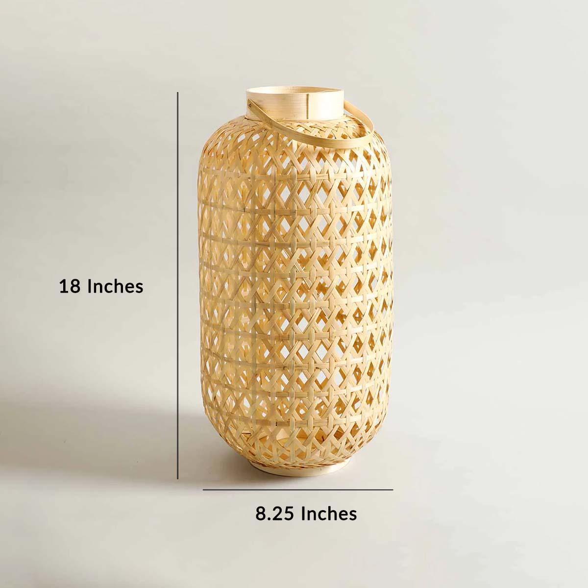 Buy Lantern - Illuma Bamboo Lantern | Hanging Candle Holder by Home4U on IKIRU online store
