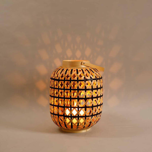 Buy Lantern - Mantice Bamboo Lantern for Home Decor | Illuminate Pendant Lamp by Home4U on IKIRU online store