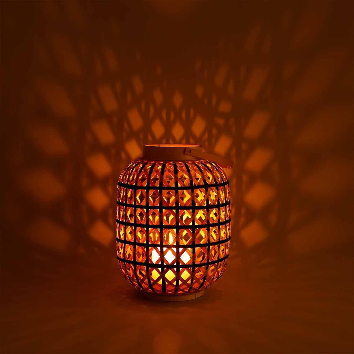 Buy Lantern - Mantice Bamboo Lantern for Home Decor | Illuminate Pendant Lamp by Home4U on IKIRU online store