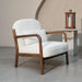 Buy Lounge Chair - Elara Boucle Armchair | Wooden Cushion Chair by Muun Home on IKIRU online store