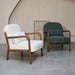 Buy Lounge Chair - Elara Boucle Armchair | Wooden Cushion Chair by Muun Home on IKIRU online store